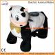 Electric Walking Rides with Animal Fur, Playground Riding Machines in Amusement Park - Cow