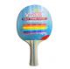 Stripe Color Handle Standard Size Table Tennis Bats With Plywood Yellow Sponge