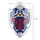 Decorative Link Hylian Resin Zelda Shield Full Size Blue Hand Painted
