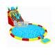 Customized Amusement Park Toys Jurassic Inflatable Sea Water Park With Full Printing