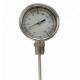 0 - 100C WSS Axial Bottom Industrial Bimetal Thermometer Dial Size 100mm