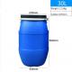 Blue 30L Plastic Barrel Tighthead Plastic Drums Open Top Waterproof