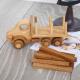 Mobile Handmade Wooden Toys Trucks Hand Sanded With Simple Design