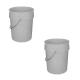Polyethylene Plastic Bucket Containers 5 Gallon High Density For Lubricant Grease Storage