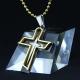 Fashion Top Trendy Stainless Steel Cross Necklace Pendant LPC259