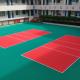 Red PP Tiles Sports Flooring Recommended For Sports Facilities  MOQ 500pcs