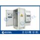 Front / Rear Door Outdoor Telecom Cabinet IP55 Anti Corrosion Powder Coating 32U