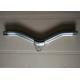 460mm Gym Equipment Parts Silver Alloy Pull Handle Bars For Pulling / Pushing Exercise