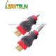 Dual calor HDMI to HDMI Cable Support 3D Ethernet