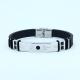 Factory Direct Stainless Steel High Quality Silicone Bracelet Bangle LBI91