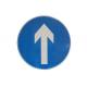 White Arrow Round Aluminum Indication Board Danger Traffic Signs