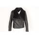 Ladies Cool leather jacket, Women's Bomber Leather jacket, bonded fur, hot popular