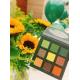 Private label Makeup cosmetics high pigmented Sunflower eyeshadow palette OEM ODM manufacturing