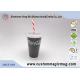 Double Layer Sporting Plastic Straw Cup , 16 oz Color Changing Mugs Custom