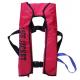 Red Color Inflatable Life Jackets , Protective Self Inflating Life Vest