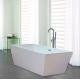 Narrow Edge Portable Acrylic Freestanding Bathtub With End Drain Lightweight