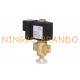 Manually Adjustable Natural Coal Gas Brass Solenoid Valve For Boiler 1/4 24VDC 220VAC