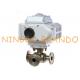 Sanitary 3 Way Tri Clamp Electric Actuator Ball Valve Stainless Steel