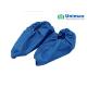 Blue White Short Type SMS Disposable Non Woven Shoe Cover Boot Cover