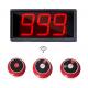 Best price 433.92MHz wireless pager system slim button and display receiver for restaurant