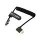 8K 2.1 HDMI High Speed Braided Coiled Cable Right Angle To Right Angle For Atomos Ninja V Portkeys BM5 Monitor
