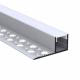 Slim Trimless Plasterboard Flush Mounted Aluminium LED Profile Channel For Ceiling