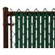 chain link slats hedge slats Single wall bottom locking fence privacy slat for cyclone fencing Double wall