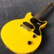 Wholesale and Hot selling OEM studio electric guitar yellow color one piece bridge pickup LP 1958 Junior guitar