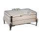YUFEH Stainless Steel 304# Hydraulic Induction Chafing Dish W/ Glass Lid Buffet Serving Dish Warmer