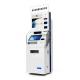 17 Inch 19 Inch Double Touch Screen Cash Payment Kiosk Floor Standing