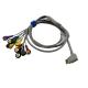 Rencare 10 Lead ECG Holter Cable Grey TPU Material Snap End 1.1m