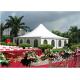 Clear Span White Canvas Pagoda Party Tent For Outdoor Activities Clear Roof Top