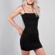 Stylish Tight Black Dress Tight Waist Dress Waistline Dress For Women