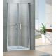 Sand Silver Inline Pivot Shower Doors 6 MM Tempered Glass With Aluminum Frame