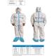 Hospital Medical Protective Cloth , High Wearer Comfort Medical Protective Coverall