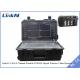 Tactical COFDM Suitcase Video Receiver 4-Channel IP65 with Battery & Display AES256 H.264 DC 12V