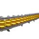 CE Standard Rotary Guardrail EVA Anti Climb Roller Barrier for Roadway Safety Yellow