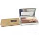 custom sliver hinged eyelash box Luxury clamshell pvc window glitter lash box