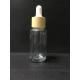 Transparent 30ml Essential Oil Bottles Glass Dropper Bottle With Plastic Cap Skincare Packaging