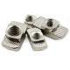 Nickel Plate Heavy Hex Nuts T Slot Nuts M8 X 25 Size For Aluminum Profile