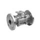 High Platform Ball Valve for DN15-DN100 Stainless Steel 3PC Flange Valve and ISO5211