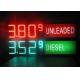 LED Gas Station Sign for Oil Price , RF LCD Wireless Remote Control Digital 7 Segment Display