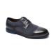 Euro 39size OEM Breathable Genuine Leather Dress Shoes Navy Blue