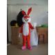 white rabbits mascot cartoon cosplay costume