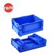 10L Foldable Crate Folding Moving Box Collapsible Stackable Plastic Storage Crate