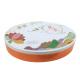 Plastic Tray Mooncake Tin Box , Oval Tin Box LFGB Certificate For Mid - Autumn