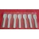 white color plastic disposable dinner spoon for Ice cream, jelly or chocolate spoons