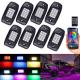 Multi Color LED RGB Rock Lights IP68 Waterproof 12V With Music Mode