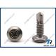 304/18-8/316/410 Stainless Steel Philips Wafer Head Self Drilling Tek Screws