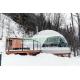 A White Glamping Dome Tent Snow Camp Best For Holiday Travel Garden Village